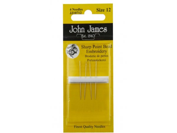 Igły James 12size JJ10712 4 igły do haftowania perełkami