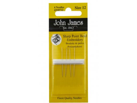 Igły James 12size JJ10712 4 igły do haftowania perełkami