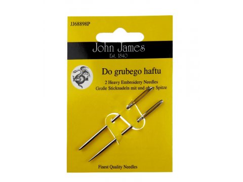 Igły James JJ68898P 2 igły do grubego haftu