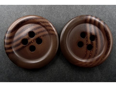 34mm Guziki ozdobne 1sztuka kolor BRĄZ CZEKOLADA ZE SMUGĄ K826 duży guzik czterodziurkowy do marynarki płaszcza swetra sklep