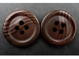 34mm Guziki ozdobne 1sztuka kolor BRĄZ CZEKOLADA ZE SMUGĄ K826 duży guzik czterodziurkowy do marynarki płaszcza swetra sklep