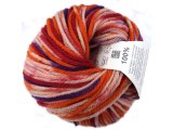 ARLES MERINO COLOR 102 ORANGE/CZERWONY/FIOLET włóczka KATIA 50g 100m wełna 100% z owiec z Arles Origine Frankaise