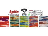 ARLES MERINO COLOR 100 ECRU/RÓŻ/BEŻ/NIEBIESKI włóczka KATIA 50g 100m wełna 100% z owiec z Arles Origine Frankaise