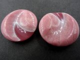25mm Guziki ozdobne 12 sztuk kolor RÓŻ ANGIESKI I INDYJSKI K541 guzik ozdobny plastikowy na krytej stopce do płaszcza swetra