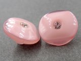 13mm Guziki ozdobne 12 sztuk kolor RÓŻ ANGIELSKI K245 guzik ozdobny mały na stopce z cyrkonią do bluzeczki sweterka