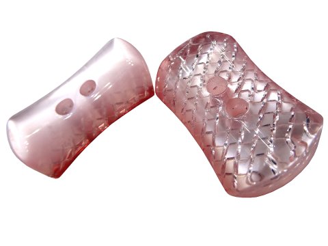 27-15mm Guziki ozdobne 12 sztuk kolor RÓŻ BIAŁYSREBRNY K820 guzik ozdobny nieregularny dwudziurkowy do bluzki swetra marynarki