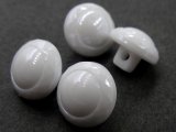 10mm Guziki ozdobne 12sztuk kolor BIAŁY Z POŁYSKIEM K133 guzik ozdobny plastikowy na stopce do bluzki