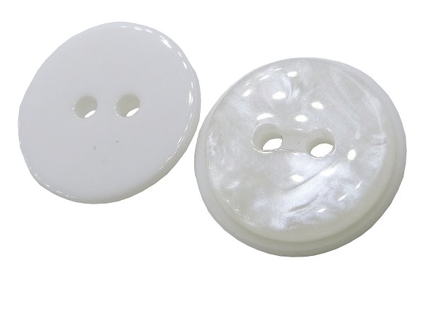15mm Guziki ozdobne 12 sztuk kolor MLECZNY BIAŁY K415 guzik ozdobny ze smugami dwudziurkowy do bluzki