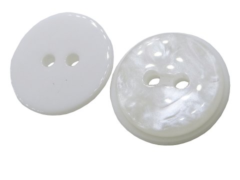 15mm Guziki ozdobne 12 sztuk kolor MLECZNY BIAŁY K415 guzik ozdobny ze smugami dwudziurkowy do bluzki