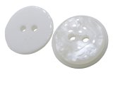 15mm Guziki ozdobne 12 sztuk kolor MLECZNY BIAŁY K415 guzik ozdobny ze smugami dwudziurkowy do bluzki