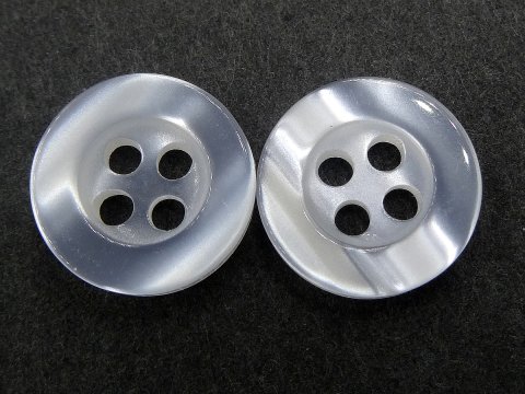 11mm Guziki ozdobne 12 sztuk kolor BIAŁY OPTIK K291 guzik koszulowy czterodziurkowy do koszuli
