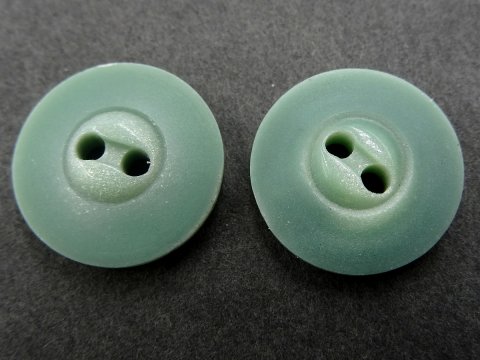 15mm Guziki ozdobne 12 sztuk kolor ZIELONY K259 guzik dwudziurkowy do marynarki swetra sklep z guzikami
