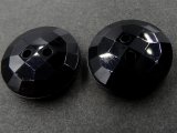 15mm Guziki ozdobne 12 sztuk kolor CZARNY Z POŁYSKIEM K622 guzik dwudziurkowy do marynarki swetra sklep z guzikami