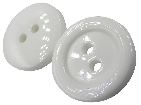 18mm Guziki ozdobne 12 sztuk kolor OFF WHITE MLECZNY BIAŁY JASNE ECRU K105A guzik plastikowy dwudziurkowy z dużym połyskiem