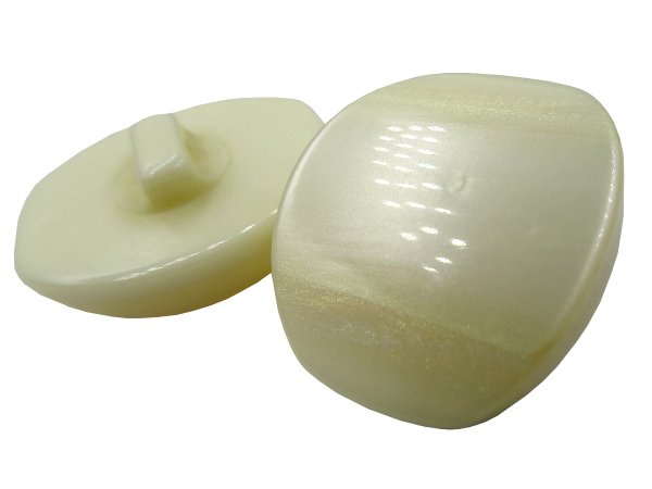 27-23mm Guziki ozdobne 1 sztuka kolor ECRU WANILIOWY K718 guzik plastikowy bardzo duży na stopce włoski elegancki