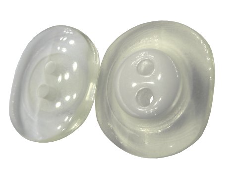 18mm Guziki ozdobne 12 sztuk kolor MLECZNY BIAŁY JASNE ECRU K716 guzik plastikowy dwudziurkowy przezroczysty na brzegach