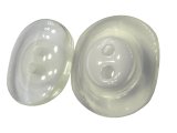 18mm Guziki ozdobne 12 sztuk kolor MLECZNY BIAŁY JASNE ECRU K716 guzik plastikowy dwudziurkowy przezroczysty na brzegach