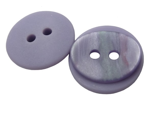 15mm Guziki ozdobne 12 sztuk kolor FIOLETOWY PERŁOWY K645 guzik dwudziurkowy połysk perłowy sklep z guzikami
