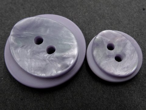 15mm Guziki ozdobne 12 sztuk kolor FIOLETOWY PERŁOWY K645 guzik dwudziurkowy połysk perłowy sklep z guzikami