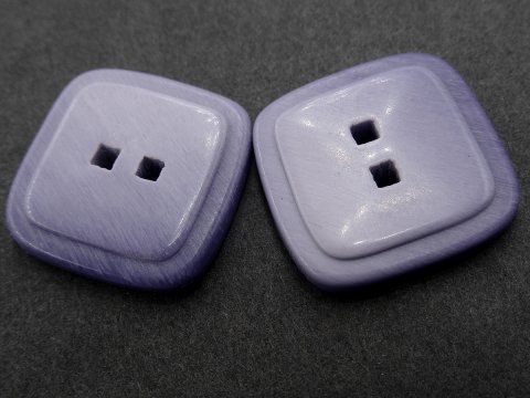 19mm Guziki ozdobne 12 sztuk kolor FIOLETOWY K273 guzik kwadratowy dwie dziurki z delikatnym połyskiem sklep z guzikami