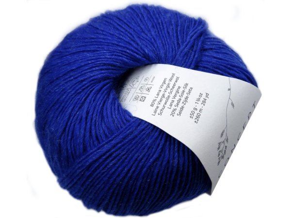 SILKY LACE 191 NIEBIESKI SZAFIR CHABER włóczka Concept by Katia 50g 260m wełna merynos z jedwabiem sklep z włóczkami Katii