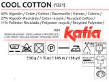 COOL COTTON 82 JASNE ECRU RUDY ORANGE GRANAT włóczka Katia 50g 145m multi bawełna w multi kolorze sklep z włóczkami Katii