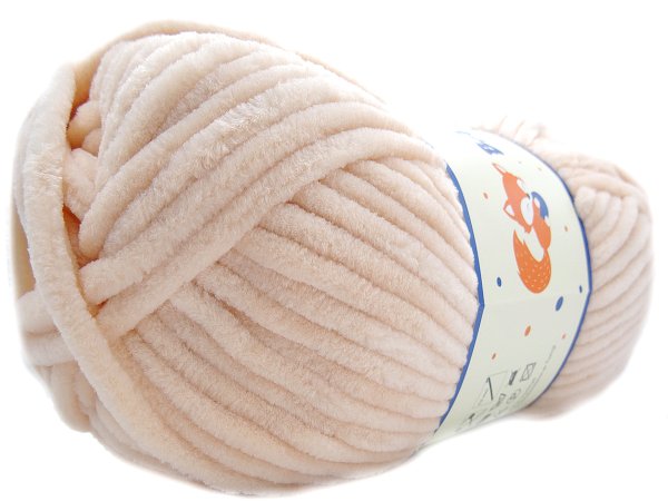 BABY FOX 42 NAJJAŚNIESZY ŁOSOŚ/BRZOSKWINIA LUNA 100g 120m włóczki dla dzieci na kocyk na oryginalne maskotki