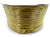 3mm wstążka atłasowa 137m dwustronna 165 ZŁOTA WPADA W OLIWKĘ 100% nylon z dużym połyskiem gęsto tkana największa pasmanteria