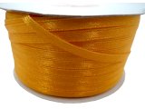 3mm wstążka atłasowa 137m dwustronna 120 MORELOWA POMARAŃCZOWA 100% nylon z dużym połyskiem gęsto tkana największa pasmanteria