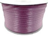 3mm wstążka atłasowa 137m dwustronna 126 FIOLETOWA SPŁOWIAŁA 100% nylon z dużym połyskiem gęsto tkana największa pasmanteria