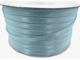 3mm wstążka atłasowa 137m dwustronna 172 BŁĘKITNA 100% nylon z dużym połyskiem gęsto tkana największa pasmanteria