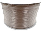 3mm wstążka atłasowa 137m dwustronna Z135 BEŻOWA 100% nylon z dużym połyskiem gęsto tkana największa pasmanteria