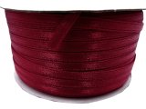 3mm wstążka atłasowa 137m dwustronna 168 BORDOWA / CZEREŚNIOWA 100% nylon z dużym połyskiem gęsto tkana największa pasmanteria