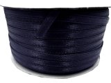 3mm wstążka atłasowa 137m dwustronna 184 GRANATOWA PRAWIE CZARNA 100% nylon z dużym połyskiem gęsto tkana największa pasmanteria