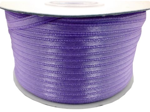 3mm wstążka atłasowa 137m dwustronna 113 FIOLETOWA JASNA 100% nylon z dużym połyskiem gęsto tkana największa pasmanteria