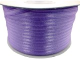 3mm wstążka atłasowa 137m dwustronna 113 FIOLETOWA JASNA 100% nylon z dużym połyskiem gęsto tkana największa pasmanteria