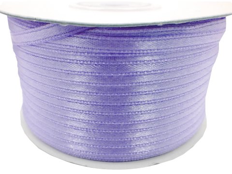 3mm wstążka atłasowa 137m dwustronna 112 FIOLETOWA BARDZO JASNA 100% nylon z dużym połyskiem gęsto tkana największa pasmanteria