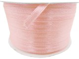 3mm wstążka atłasowa 137m dwustronna 103 BARDZO JASNA RÓŻOWA  100% nylon z dużym połyskiem gęsto tkana największa pasmanteria