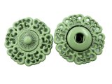 20mm Zatrzaski BLADA OLIWKA KORONKOWE KÓŁKO 1 komplet zatrzask duży metalowy do przyszycia przyszywany odzieżowy ozd