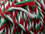 Sznurek 3mm BY GOLD-POL 3PLY 100m kolor CHRISTMAS GREEN sznurek pleciony bawełniany 3 żyły ozdobny hurt sznurków sklep warszawa