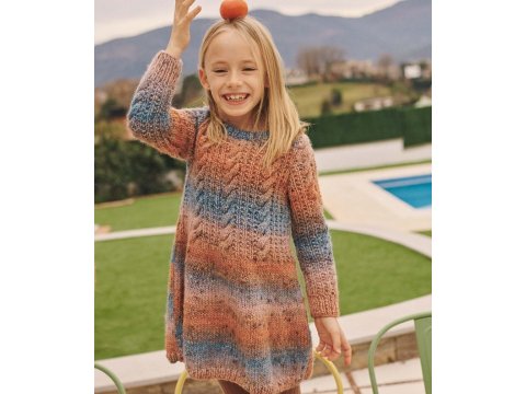 AZTECA TWEED 300 CZERWONY/GRAFITOWY 50g 90m Katia włóczka mix wełny z wiskozą sklep z włóczkami GOLD-POL