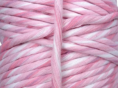 Sznurek 5mm by GOLD-POL GRANDE MIX NINA ROSE bawełniany 100m mix kolorów do makramy makrama liść