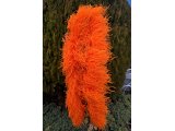Szal 6ply boa ORANGE NEON [CIEMNY POMARAŃCZOWY NASYCONY]  pióra strusie 1szt/1,8m 6ply warstw piór najlepsza jakość Gold-Pol