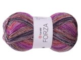 FORZA 2601 MIX RUDOŚCI FUKSJA YarnArt 100g 420m melanż ombre włóczka skarpetkowa na ciepłe skarpety sklep GOLDPOL