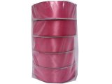 25mm wstążka dwustronna 25m 8258 RÓŻOWA INDYJSKA CIEPŁA atłasowa DF 100% polyester satynowa z dużym połyskiem wstążki GOLD-POL