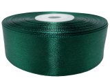 25mm wstążka dwustronna 25m 8306 BUTELKOWA ZIELONA atłasowa DF 100% polyester satynowa z dużym połyskiem wstążki GOLD-POL
