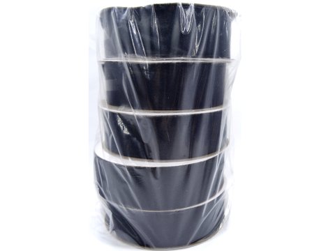 25mm wstążka dwustronna 25m 8390 CZARNA atłasowa DF 100% polyester satynowa z dużym połyskiem wstążki GOLD-POL