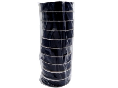 18mm wstążka dwustronna 25m 8390 CZARNA atłasowa DF 100% polyester satynowa z dużym połyskiem wstążki GOLD-POL