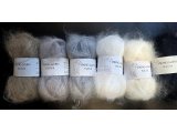 KID SILK włóczka 302 ECRU KREM Viking Garn 25g 200m mix moheru i jedwabiu szlachetność i delikatność w jednym