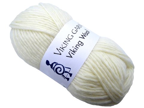 VIKING WOOL włóczka 502 ECRU KREM Viking Garn 50g 100m 100% wełna czesankowa HIGHLAND na sweter czapkę GOLD-POL Warszawa
